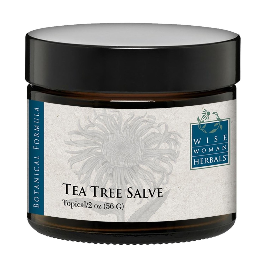 Viisas nainen Herbals - Tea Tree Salve - 2 Oz - Natural Aid for Common Syyt ihon ärtyminen, edistää normaalia tervettä ihoa, auttaa Aid kuiva kutiava iho ja ärsytystä varpaankynnet, sormenkynnet, ja kehon