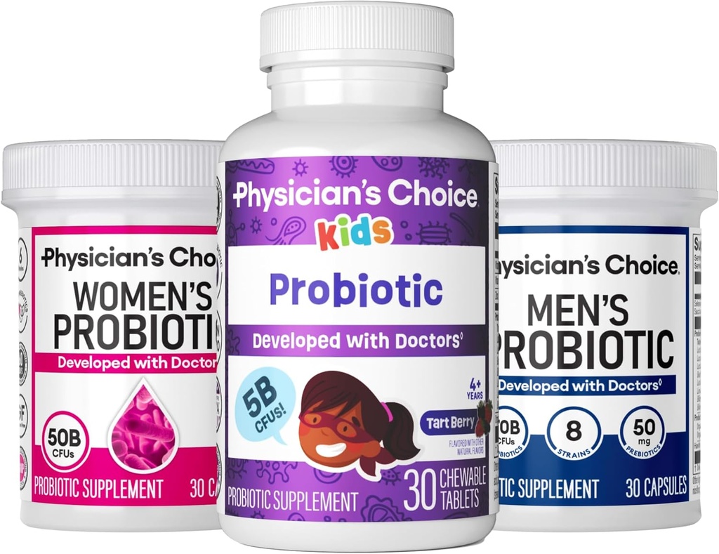 Probioottiperheen Bundle - Naisten Probo(30ct) + Lasten Probo(30ct) + miesten Probo(30ct)