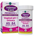 Vital Planet - Intense Care Vaginal pH & Urinary Probiotics for Women Plus Organic Prebiotics, Postbiotics och Parabiotics, 65 Billion CFU och 64 Strains, Immune and Digestive Health 30 ct