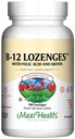 Maxi Health Vitamin B12 Lozenges with Folic Acid and Biotin - Sublingual B12 Vitamins Strawberry Flavor - Vegetarian Kosher B 12 Vitamin för Red Blood Cell Production and Energy (360 Count)