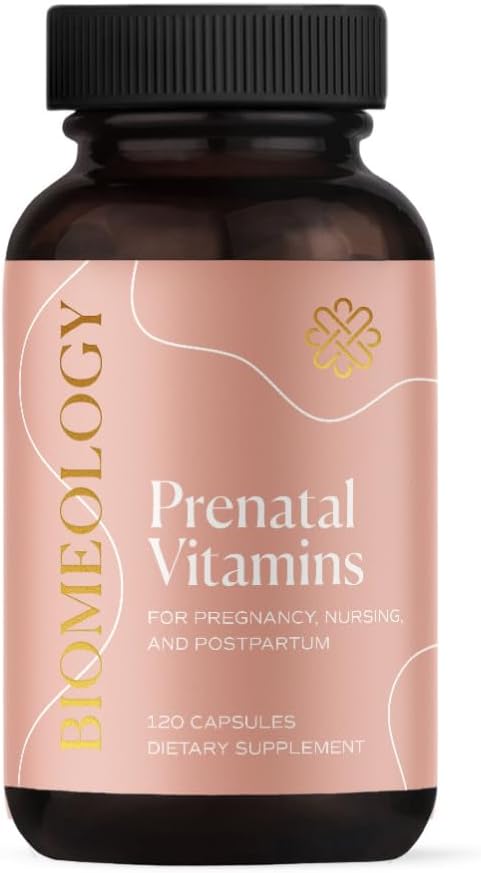 Synnytystä edeltävät vitamiinit - Methodated Raskaus Monivitamiini, jossa on biologisesti saatavissa ravintoaineita Äiti ja vauvan ravitsemus, sikiön kehitys w Metyylifolaatti, koliini, sinkki, D-vitamiini (120 kapselia)