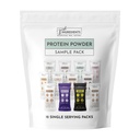 Protein Powder Made with 100% Grass Fed, Non Denatured Whey | Four Different Protein Sources from Organic Whole Food Ingredients | 12 Servings | 22g Protein (Sample Variety Pack)