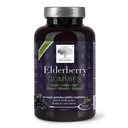 UUSI NORDIC Elderberry Vegaani Gummies, sokeriton pureskeltava Immuuni tuki C-vitamiini aikuisille ja lapsille 4+, Ei keinotekoisia värejä tai makuja, 60 luku (Pakkaus 1)