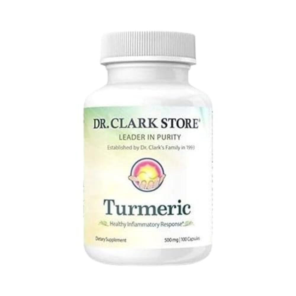 Tohtori Clark Store Turmeric Curcumin 500mg ... 100 kapselia, Immunosupport, luontainen kasviperäisten täydentää, ei-GMO, Vegan, antioksidantti Boost
