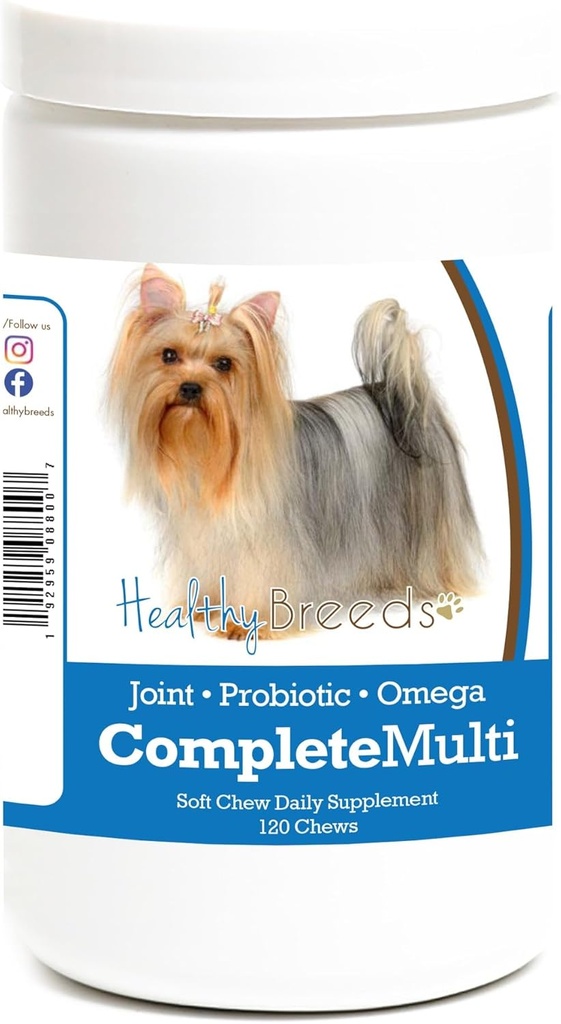 Terveet rodut Yorkshire Terrier Kaikki yksi monivitamiininen pehmeä puru