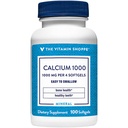 Vitamiini Shoppe Kalsium 1000MG, helppo niellä Softgels, tukee luuta ja hampaat 400 IU D-vitamiini (100 Softgels)