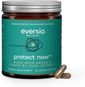 Suojaa nyt Luomu Chaga Mushroom Supplement - 8:1 Dual Extract 60 Vegan kapselia (450 mg) 60 Tarjoilut ...