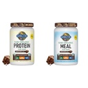 Elämänpuutarha Organic Vegan Chocolate Protein Powder Raw Organic Meal Replacement Shakes - Chocolate Plant Based Vegan Protein Powder