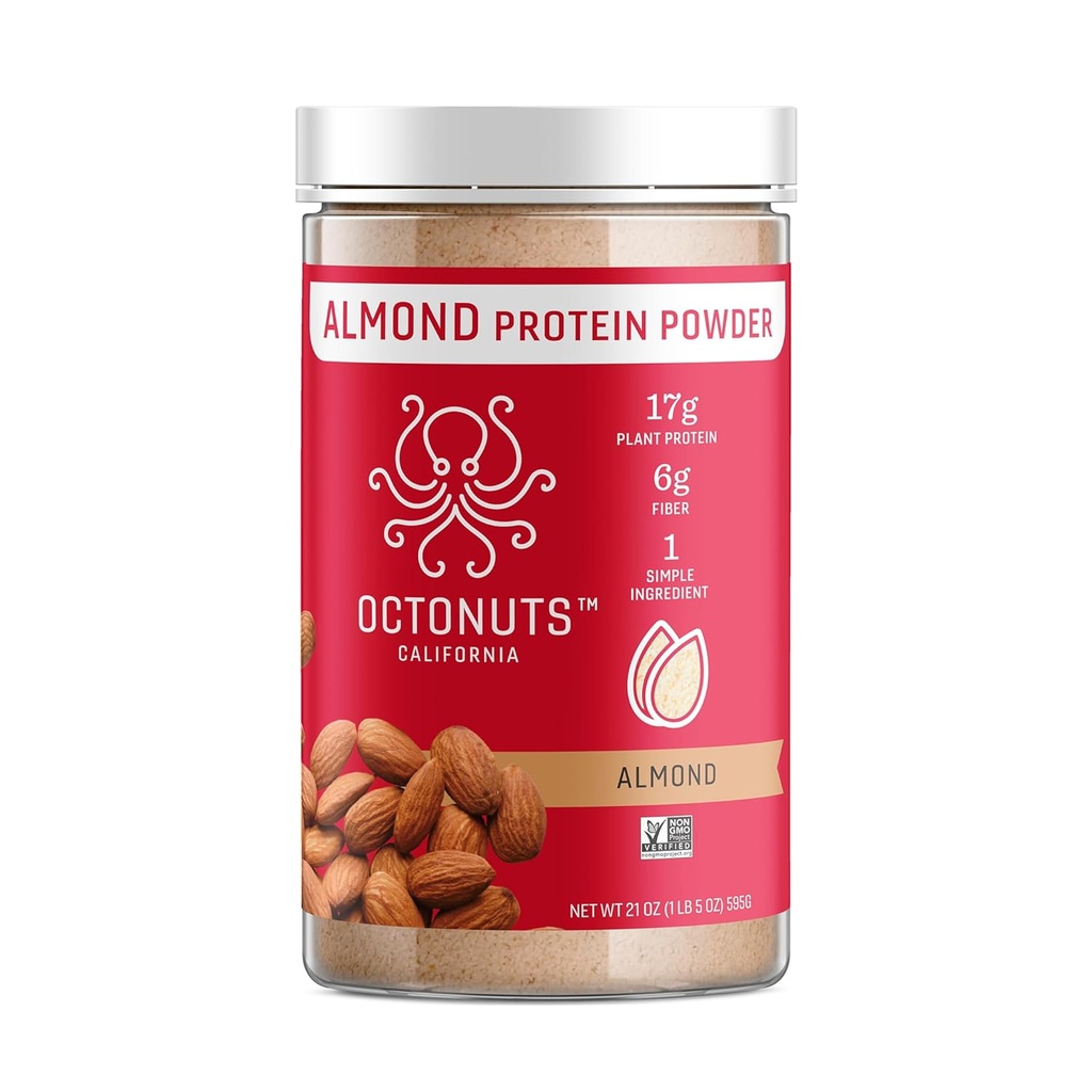 OCTO NUTS Almond Protein Powder Mautonta 21oz 