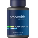 ProHealth Alpha Lipoic Acid High Potency 1000mg edistää aineenvaihduntaa, nuorempi näköinen iho, ja soluenergiaa. Taistelee Väsymys ja aivosumu. Suojaa sydän, aivot, ja maksan terveys. 30 Palvelua.