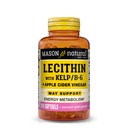 MASON NATURAL Lesitiini kelp-, B6-vitamiini- ja omenasiideriviinietikan kanssa, dual Action Formula, 100 Softgels