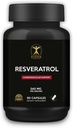 Klever Lifestyle | Resveratrol Antioxidant Supplement | Stöder immunfunktion, livslängd, hälsosam åldrande | 90 kapslar | 540 mg per portion