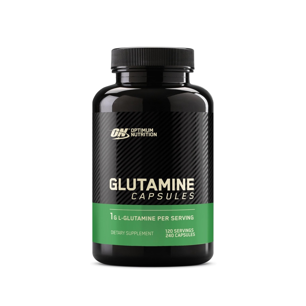 Optimum Nutrition L-Glutamiini Lihasten Recovery Kapselit, 1000 mg, 240 Count (pakkaus toukokuussa Vary)