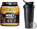 Body Fortress Super Advanced Whey Protein Powder, suklaa (1,78 lbs) ja BlenderBottle Classic Shaker Bottle (28 oz), musta