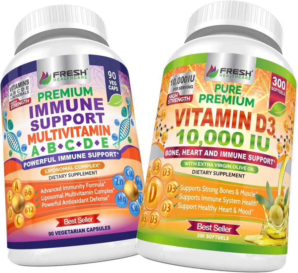 TUOREET TERVETULOA Immuuni Multvitamiini ja D3-vitamiini - Bundle