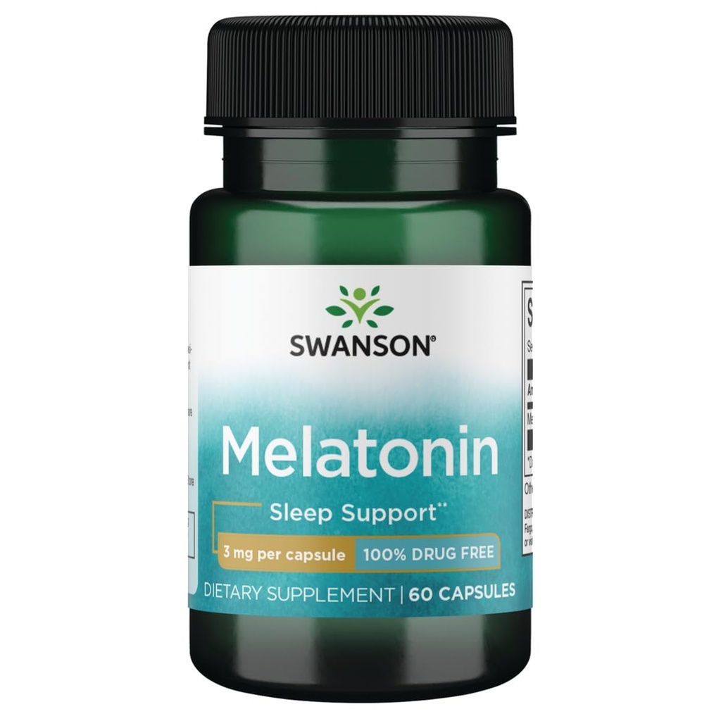 Swanson Melatoniini 3 mg - 60 kapselia