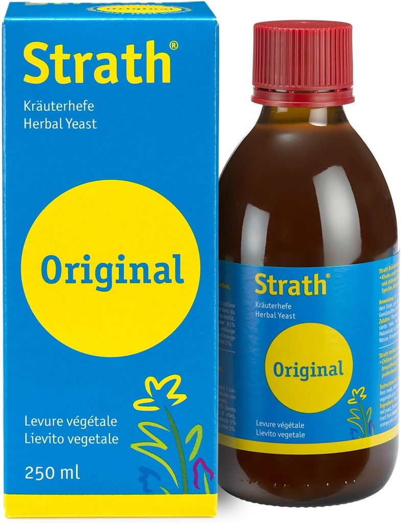 Strath, fermentoitu kasviperäistä hiivaa Postbiootti 8,4 Fl Oz Daily Nutritional Supplement Liquid 