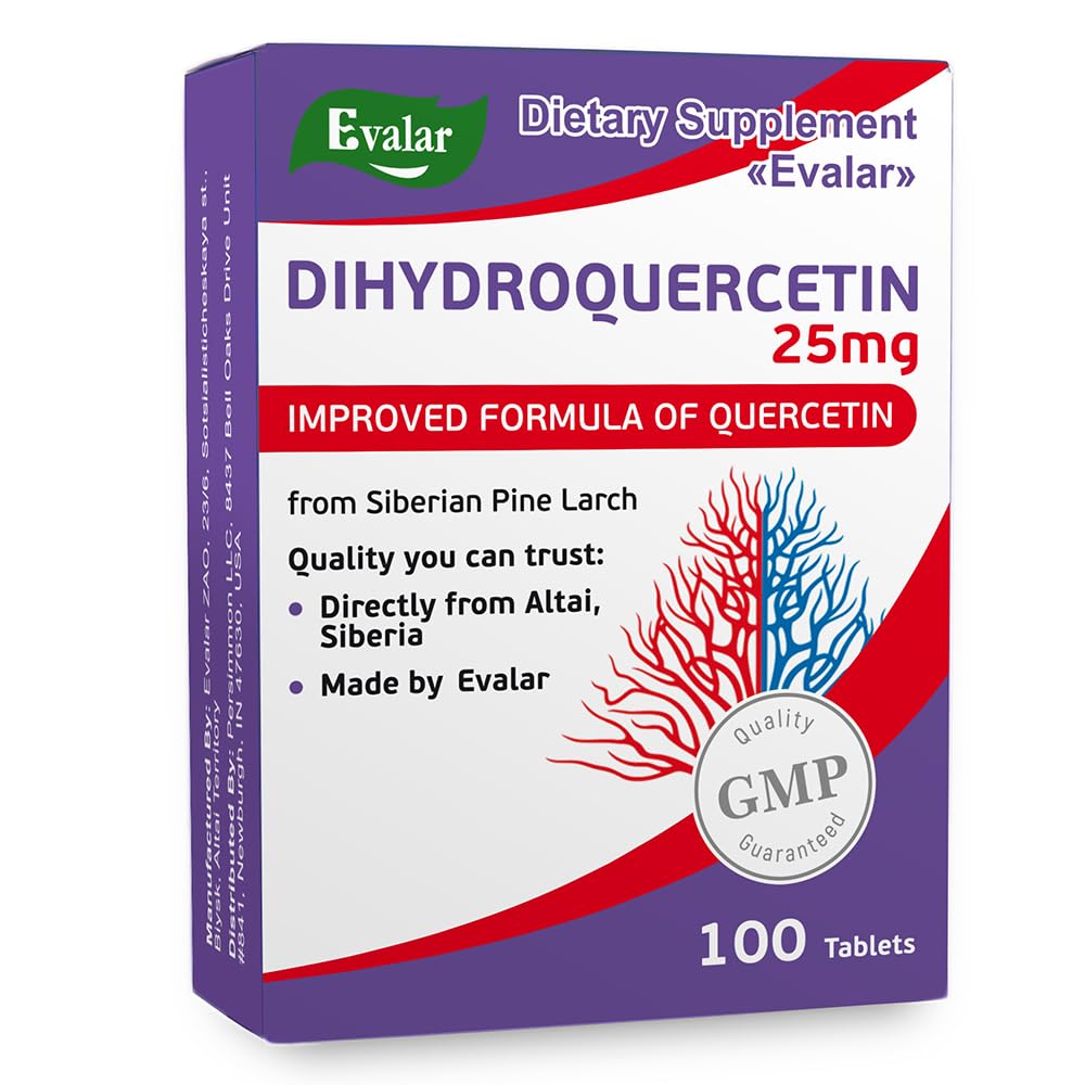 Evalar Dihydro Quercetin Siperian Pine Larch Bioflavonoid 100 Tabs