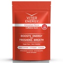 Viter energia kofeinoitu Gum 60mg kofeiini, B-vitamiinit, Guarana, Sokeriton. (Cinnamon, 8oz, Bulk Bag)