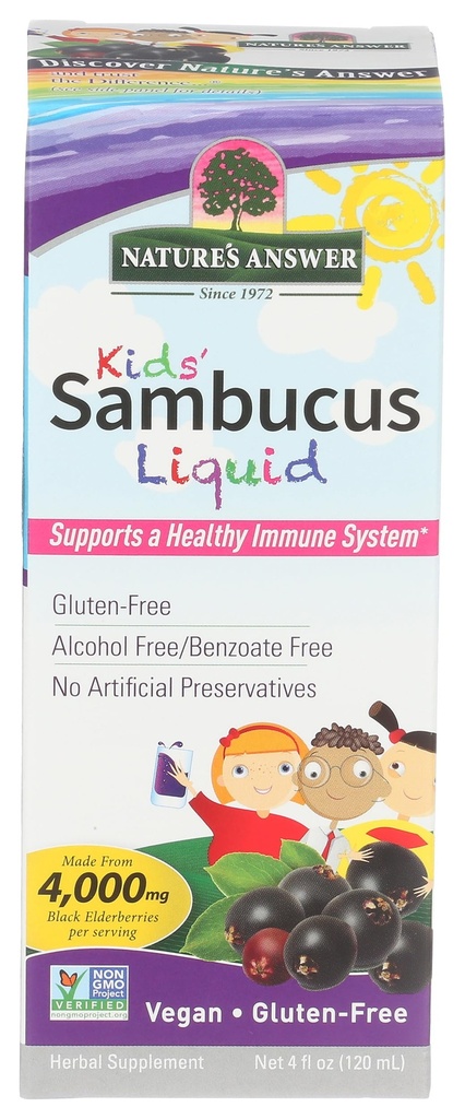 Nature's response Biosable Sambucus Kids Formula ... 4-Fluid Ounces...