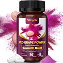 Piceid Resveratrol Supplement ja NAD+-solujen regeneratory, Ultra High Puhtaus & Biosavable, Support Heart Health, Veren virtaus, Solun energiantuotanto & aineenvaihdunta, Punainen Rypälejauhe, 45 päivän toimitus-50