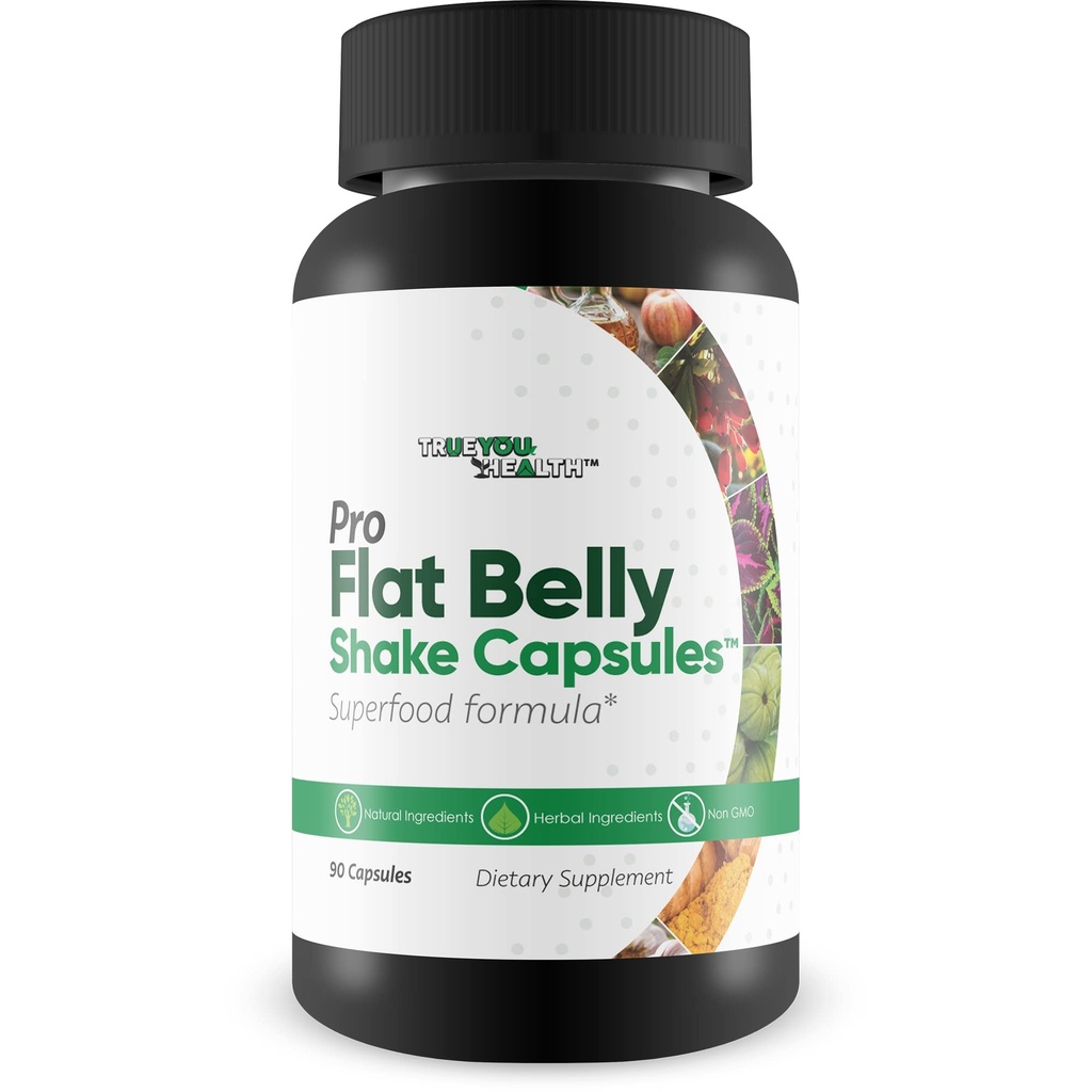Pro Flat Belly Shake Kapselit - Gut Cleanse auttaa vähentämään turvotusta - Body Cleanse & Dgestive Cleanse - Tuki yleistä terveyttä puhdistus - auttaa puhdistaa jätteet ja toksiinit cleanse täydentää