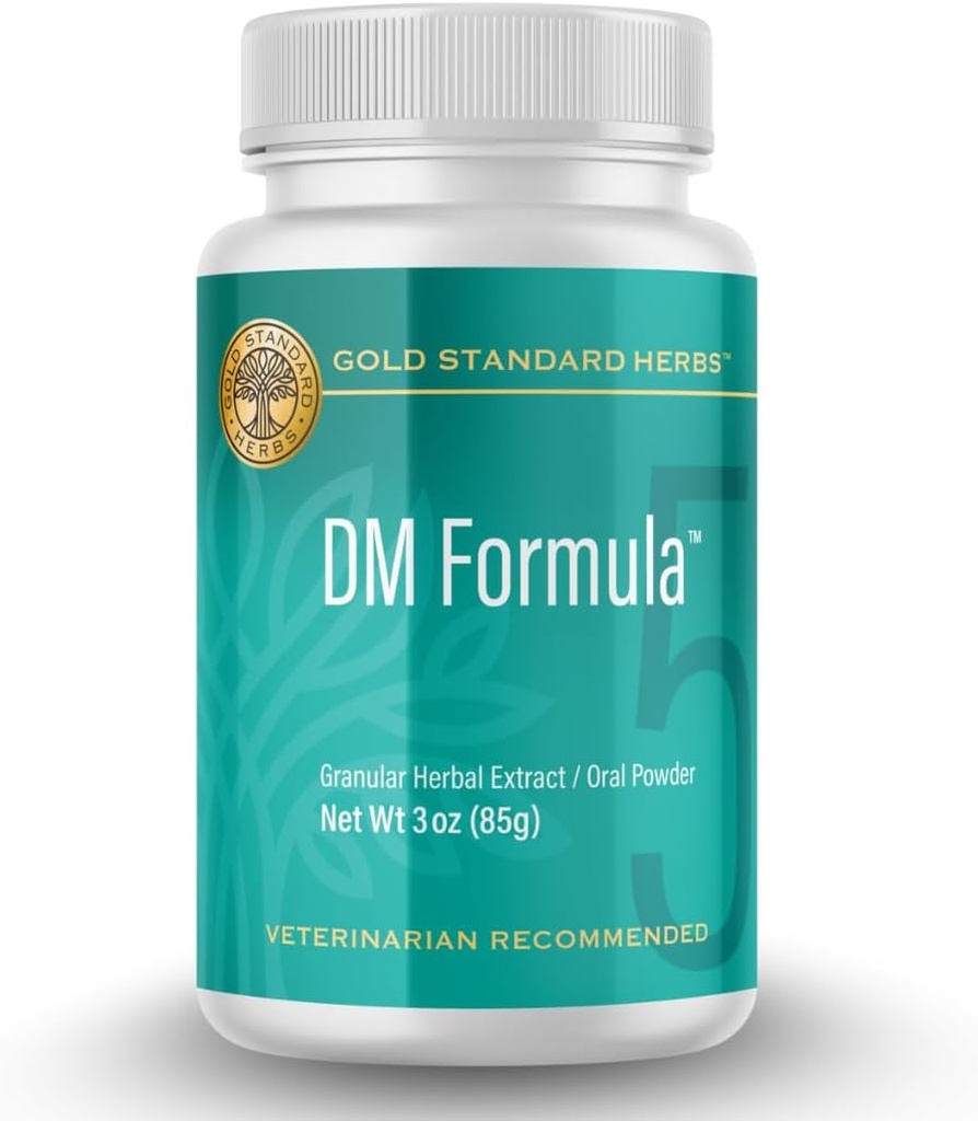 DM Formula Degenerative Myelopatia Relief for Dogs by Gold Standard Yrtit, Kaikki Natural Granul Herbal Extract, 85 gramman jauhe