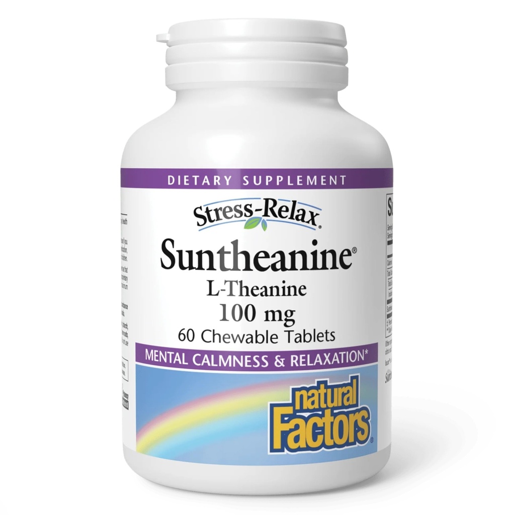 Luonnollinen tekijät Suntheanine L-Theanine 100 mg - Terveys täydentää rauhoittaa Näkymät - L-Theanine täydentää tukee rentouttava uni ja aidsia vastaan Drowness - 60 purutabletit (30 tarjoilua)