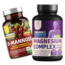 Number One Number N1N Premium Magnesium Complex [500 mg] Imeytyminen ja D- mannoosi [1350 mg karpalo- ja hibiskus], ei-muuntogeenisiä organismeja ja gluteeniton, 2 Pack Bundle