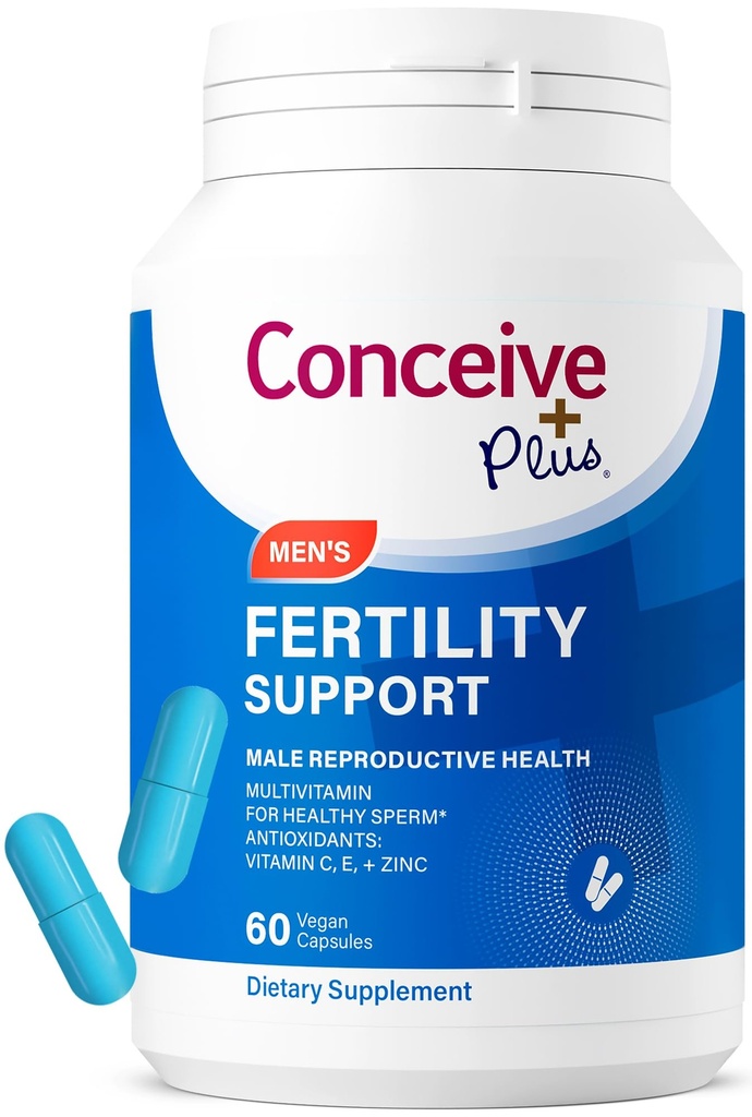 CONCEIVE PLUS Hedelmällisyys Tuki miesten hedelmällisyys täydentää miesten sinkkiä, C-vitamiinia, E-vitamiinia, Seleeniä . Motiliteettia aktivoiva Multivitamiini siittiöiden terveys & Conception. 60 Caps 30 päivää