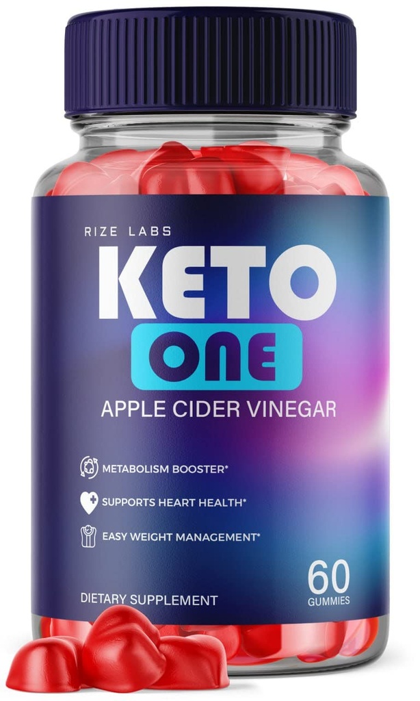 Rize labs - Keto One ACV Gummies laihtuminen - Apple Siideri Viinietikka - Advanced Energy Formula Supplement to Burn Belly Fat (60 Gummies)