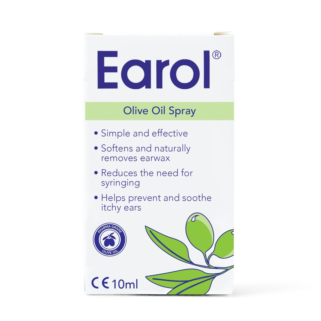 Earol Olive Oil Natural korvavaha Softener Luonnollisesti poistaa tehokas ruisku