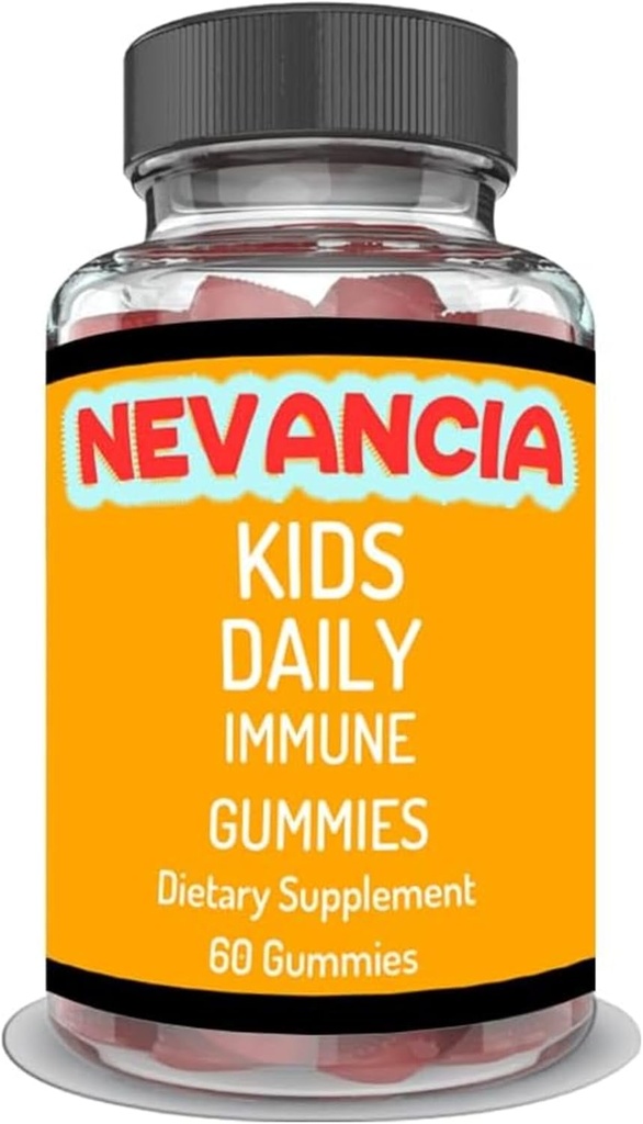 Lapset Päivittäin Immuuni Gummies kanssa Elderberry, C-vitamiini, Sinkki, Immuunin tuki, ihon terveys, antioksidantti tuki, lapsille, Elderberry maku, 60 Gummies
