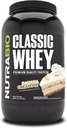 NutraBio Classic Whey Protein Powder- 25G Protein Per Scoop - Full-Spectrum Aminohappo profiili - Ei täyteaineita, keinotekoisia värejä, säilöntäaineita - (Banana Cream Pie, 2 punta)