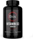 Dulàc - Vitamin D3 4000 IE Supplement, främjar kalcium och fosfor Absorption, stöder ben, tänder, muskler och immunsystem, 365 tabletter, tillverkade i Italien
