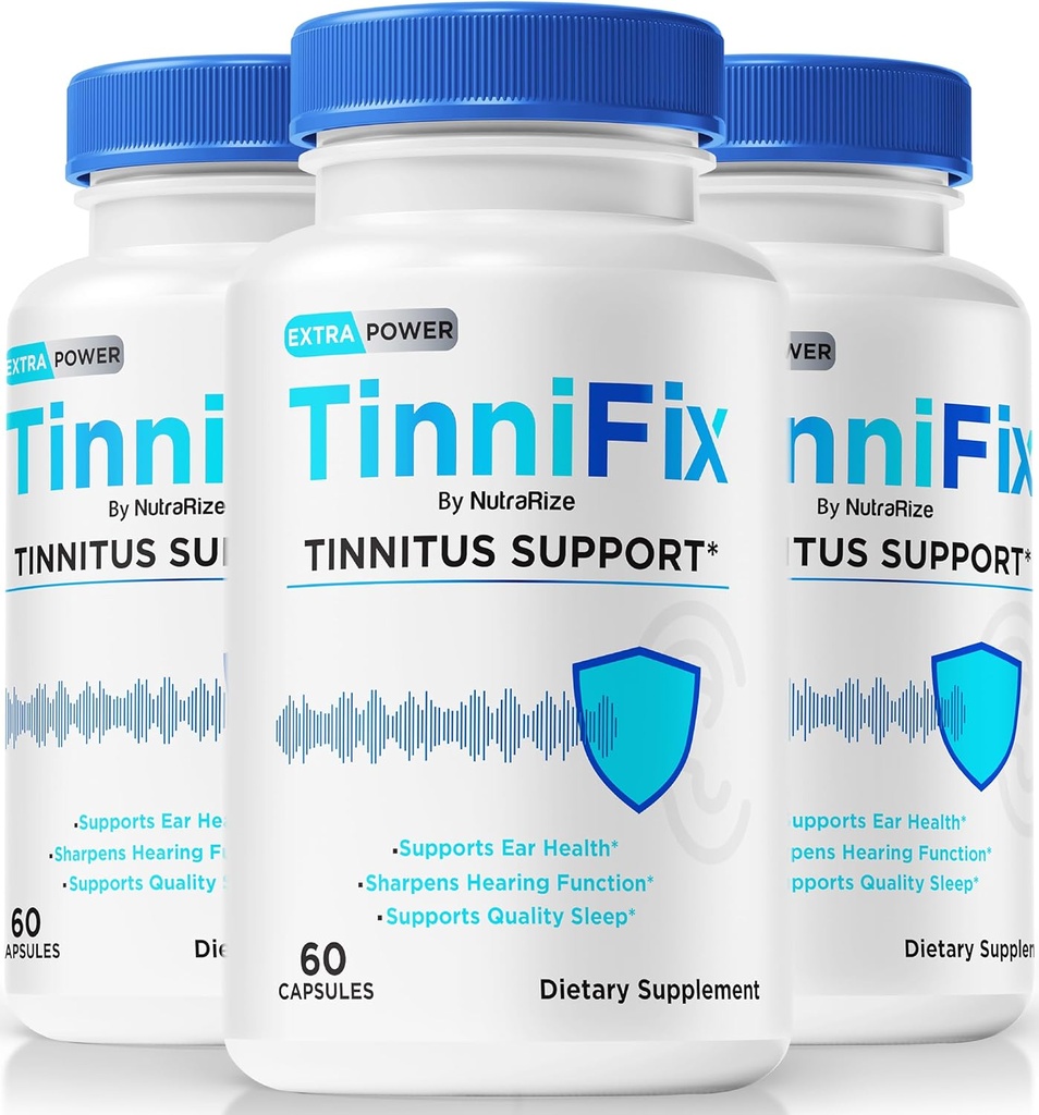 (3 pakkaus) Tinnifix kapselit - Advanced kuulon tuki Formula, Tinnifix pillereitä säilyttää terve kuulo, kaikki luonnollinen Tinnifix täydellisen korvan terveys, virallinen Tinni Fix Review (180 kapselia)