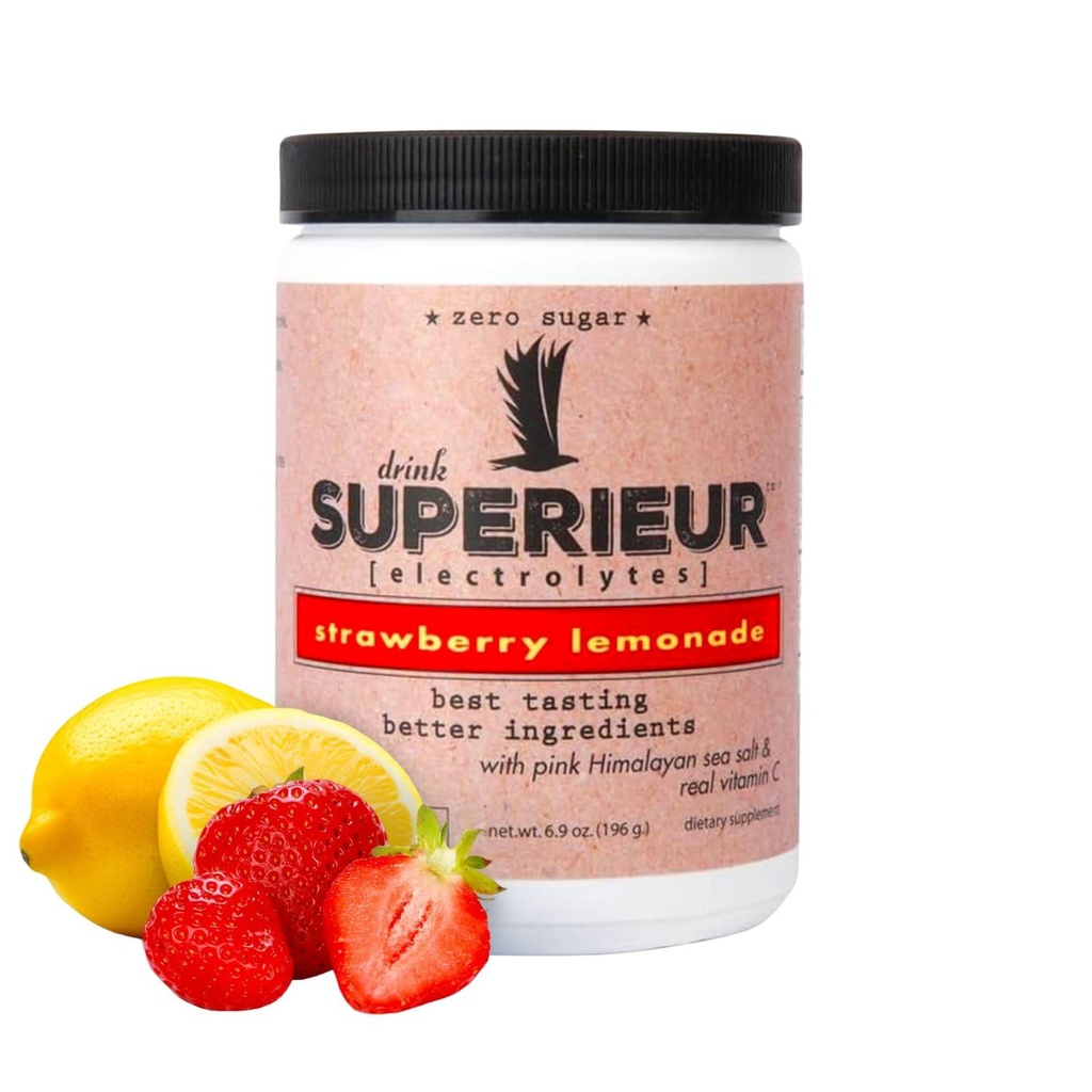 Superieur Electrolytes. Plant Elektrolyytti-lisäaine w/Sea Minerals for Hydration & Recovery.Keto Friendly, non-GMO, Zero Sugar, Vegan Terve Urheilu Drink Powder.