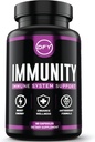 DFY-immunosupport-kapselit - Elderberry Sambucus, C-vitamiini, Sambucus Elderberry, D3-vitamiini 5000 IU, sinkki ja inkivääri