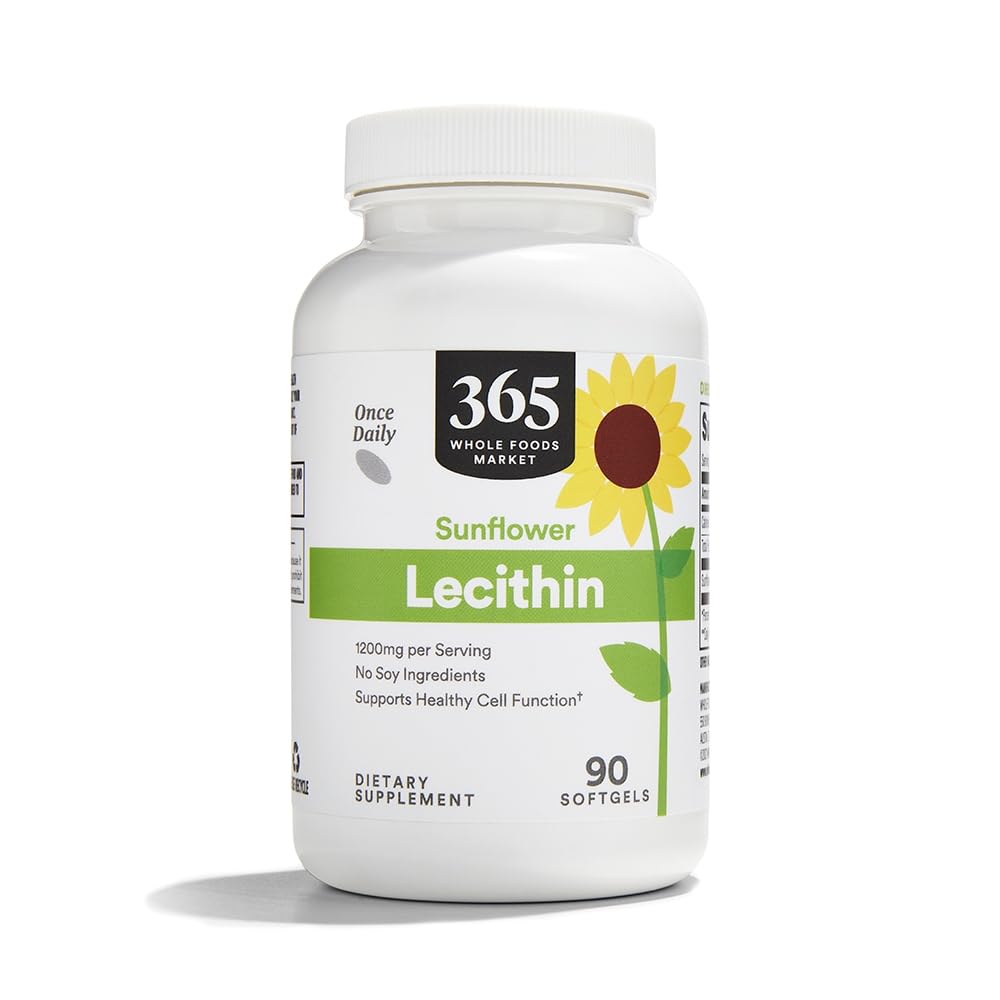 365 av Whole Foods Market, Sunflower Lecithin, 90 ct