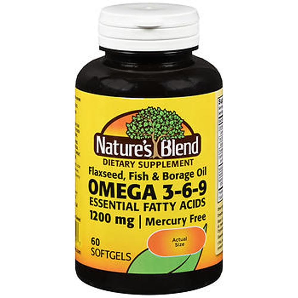 Naturens Blend Omega-3-6-9 1200mg Softgels 60 Ct