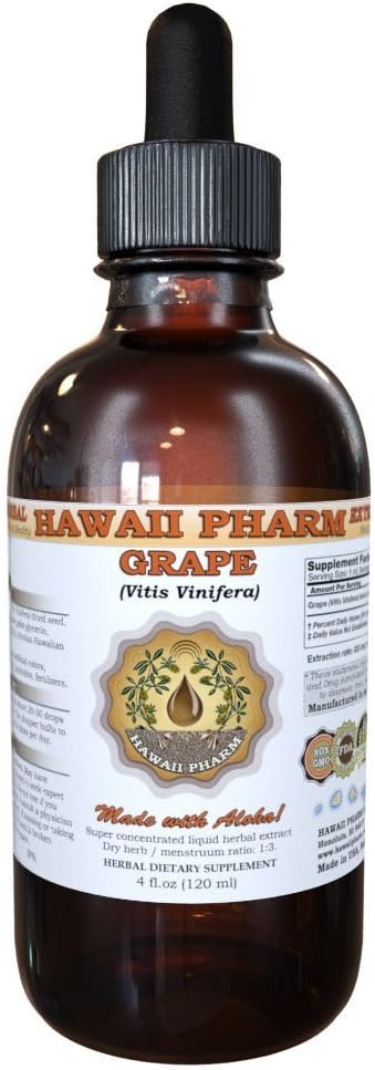 Rypäleöljyuute, viinirypäle (Vitis Vinifera) Seed Tincture Supplement 2 oz