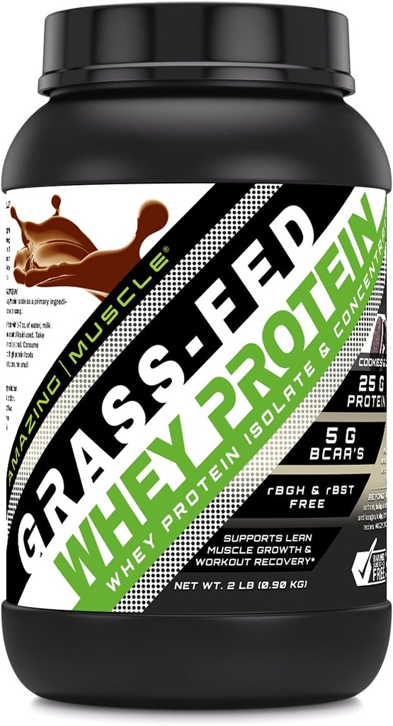 Amazing Muscle Grass-Fed Whey Protein Supplement 