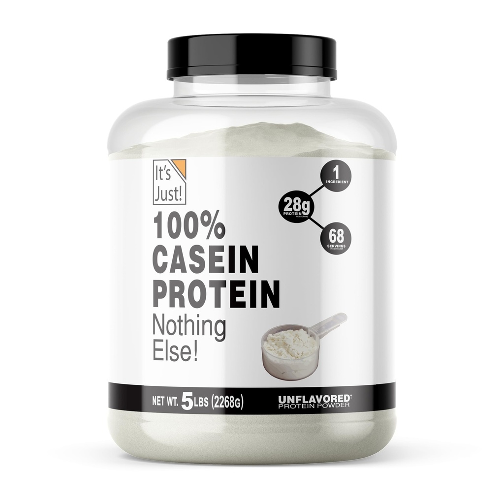 Se on vain... - 100% Casein Protein Powder, Valmistettu Yhdysvalloissa, Ei lisätty makuja tai makeuttajia (Ei maustettu, 5 punta (Pack of 1))
