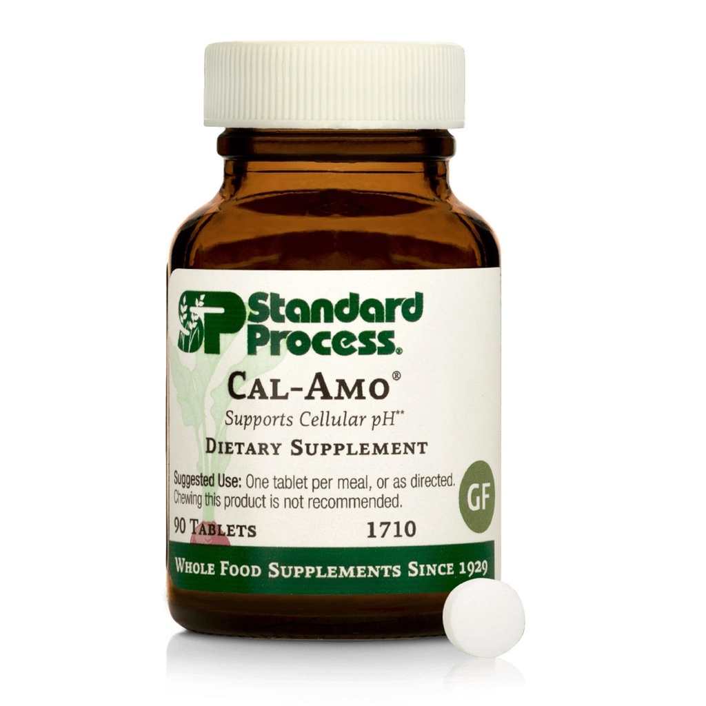 Standard Process Cal-Amo - Cellular Health Support Supplement - Keuhkotuki täydentää kalsiumin ja kloridin - Tuki Terveet hengitystoiminnot - 90 tablettia