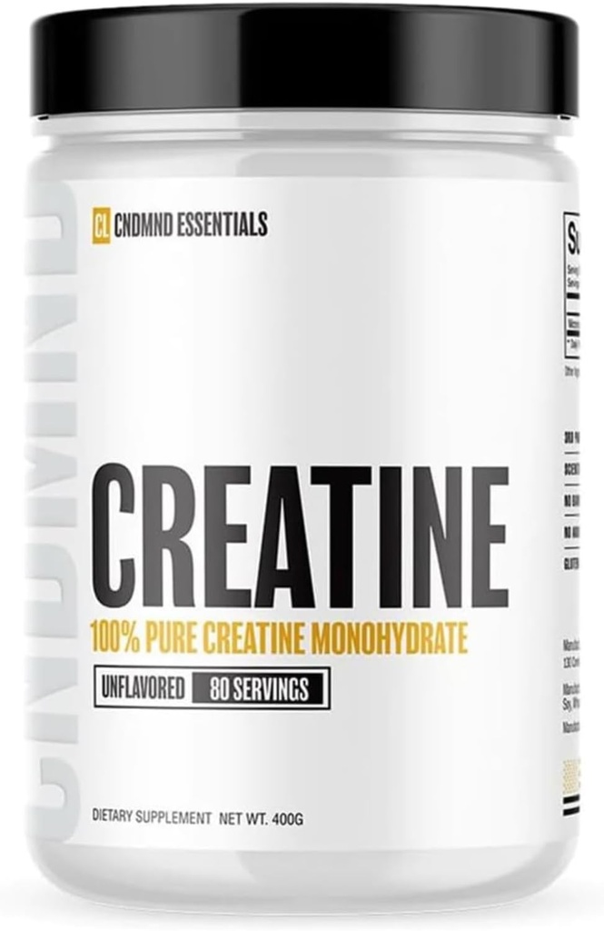 Fördömd Labz 100% ren kreatinmonohydrat | Micronized för snabb absorption | Styrka, uthållighet, återhämtning | Inga fillers eller tillsatser | Keto | 80 portioner (Unflavored)