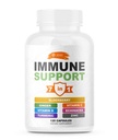 SIRUNES Immuuni Booster - immuniteetin tuki Multivitamiini - C- ja D3-vitamiini, Elderberry, Sinkki, Echinacea, inkivääri, Turmeric - antioksidantti, energia ja Vigor, aivojen Boost (Immuunitukikapselit)