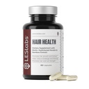 LES Labs Hair Health - Hårtillväxt & Nails Supplement, förbättrad tjocklek, styrka och fullhet - Keratin, Biotin, Pumpkin Seed & MSM - 60 kapslar