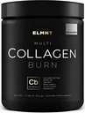 EMMNT Super Collagen Powder for Women Painonlasku + kauneus w. Probiootit, hyaluronihappo, ACV, KSM-66, Biotin - Premium Multi Collagen Peptides Protein Supplement Colageno naisille (ei maku)