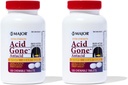 Major Acid Gone Extra Strength Antasidit Pureskeltavat tabletit - Anti-Acid Relief - Acid Reflux Medicine aikuisille - Vatsavaivat, happo ruoansulatushäiriöt ja närästyksen lievitys - pitkäikäinen - 100 Count (2 pakkaus)